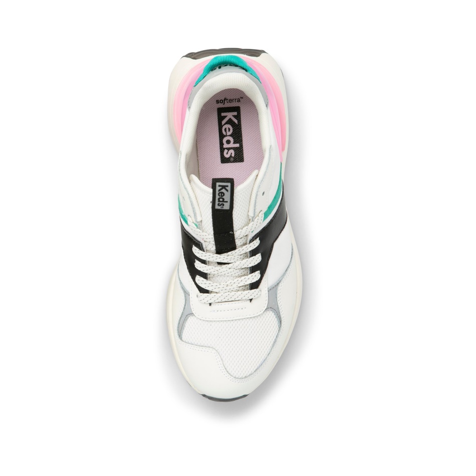 Keds Women's Tiasa White-Black-Pink