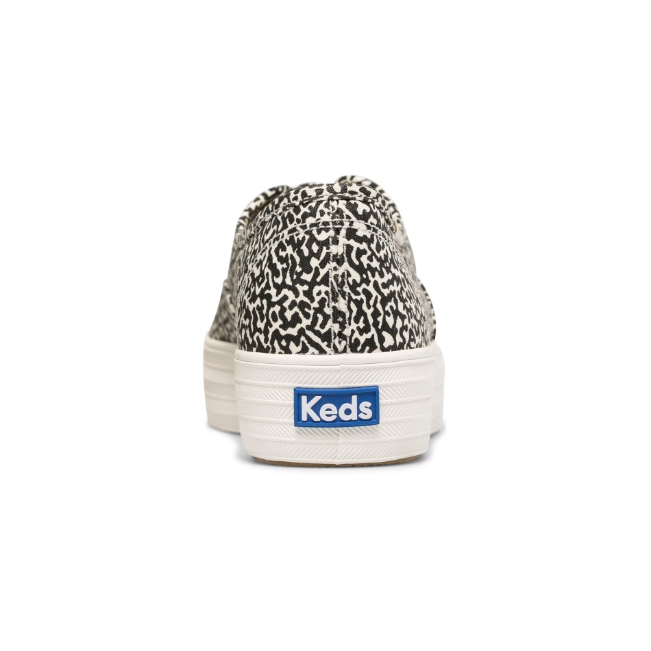 Keds Women's Triple CVO Organic Cotton Notebook Cream-Black