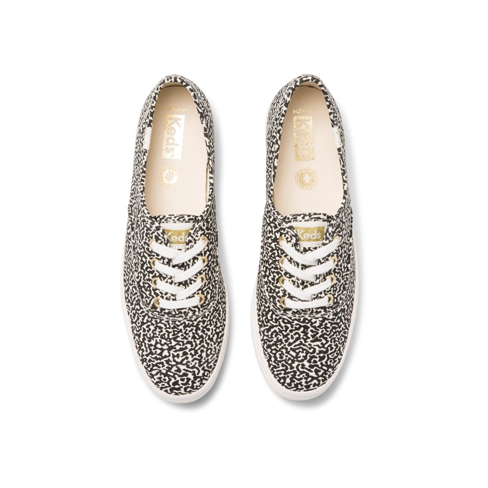 Keds Women's Triple CVO Organic Cotton Notebook Cream-Black