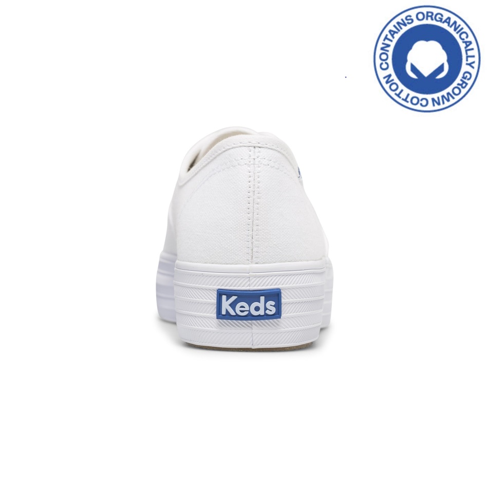 Keds Women's Triple Feat. Organic Cotton White