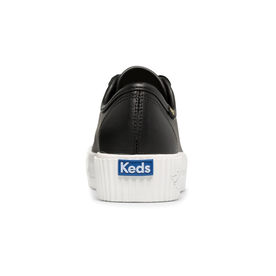 Keds Women's Triple Kick AMP Leather Black