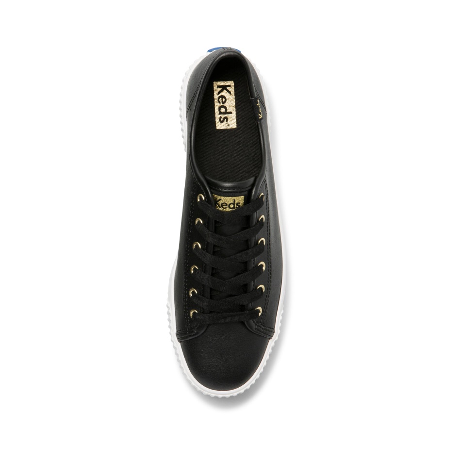 Keds Women's Triple Kick AMP Leather Black