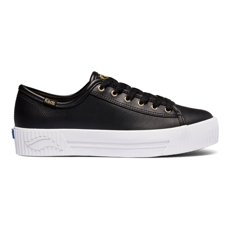 Keds Women's Triple Kick AMP Leather Black