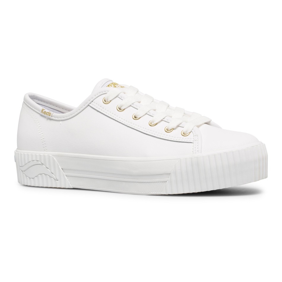 Keds Women's Triple Kick AMP Leather White