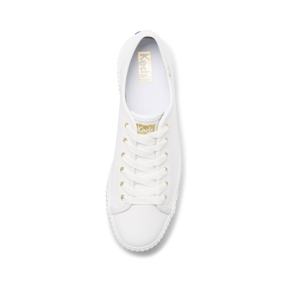 Keds Women's Triple Kick AMP Leather White