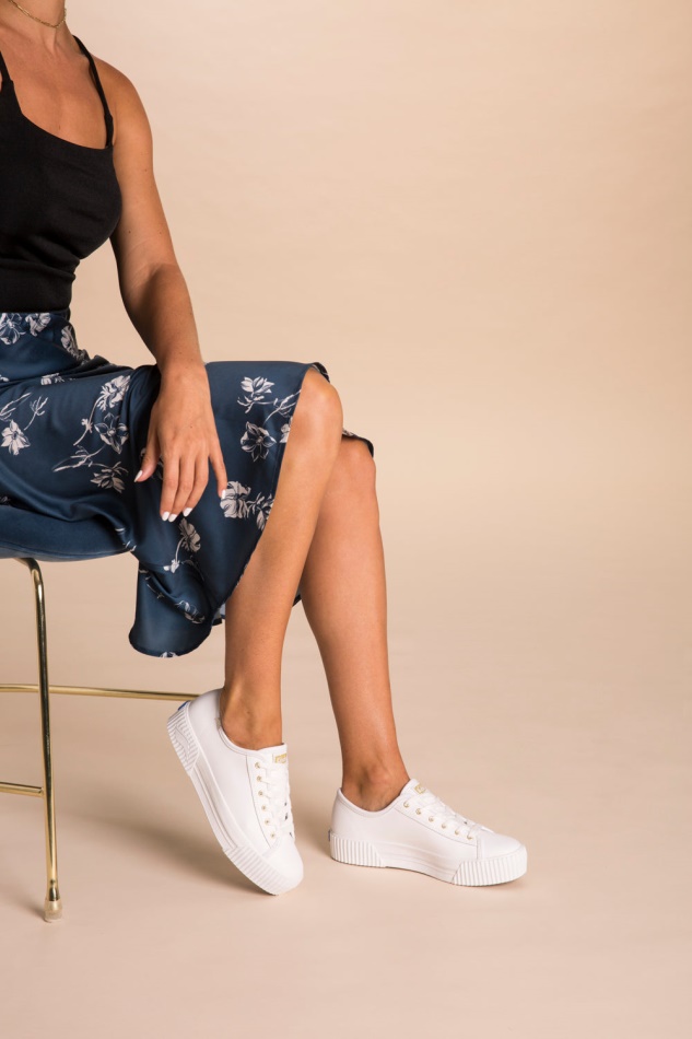 Keds Women's Triple Kick AMP Leather White