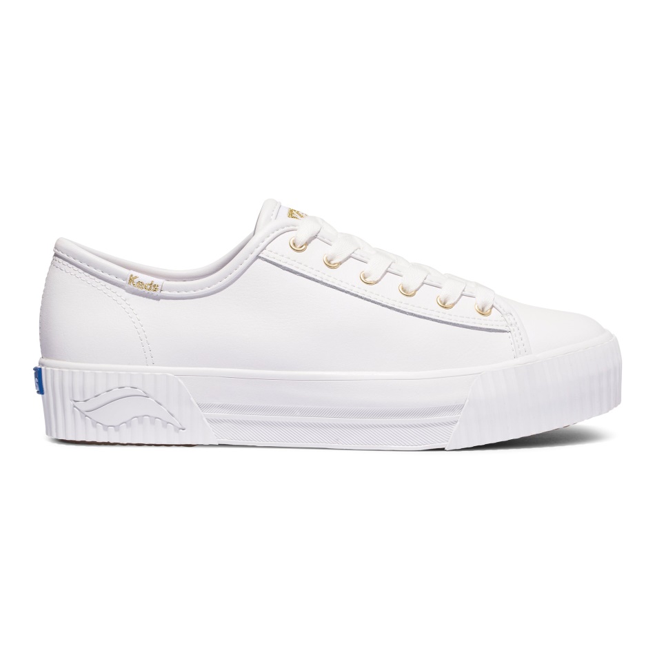 Keds Women's Triple Kick AMP Leather White