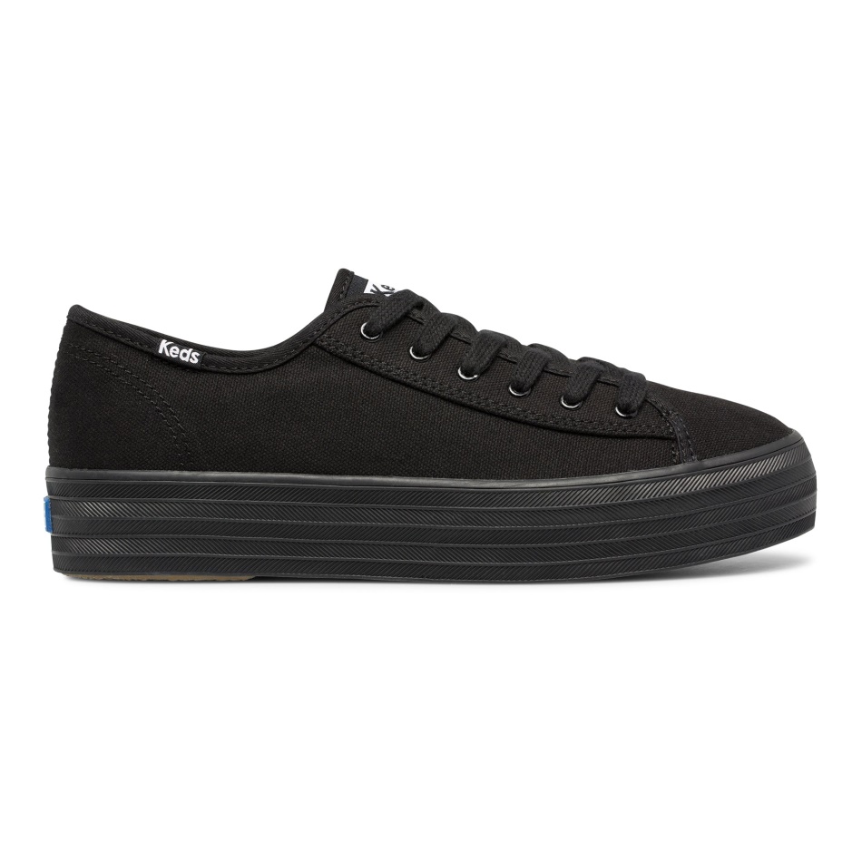 Keds Women's Triple Kick Feat. Organic Cotton Black Black