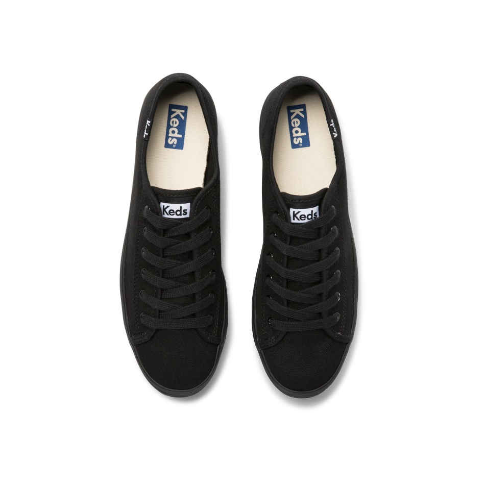 Keds Women's Triple Kick Feat. Organic Cotton Black Black