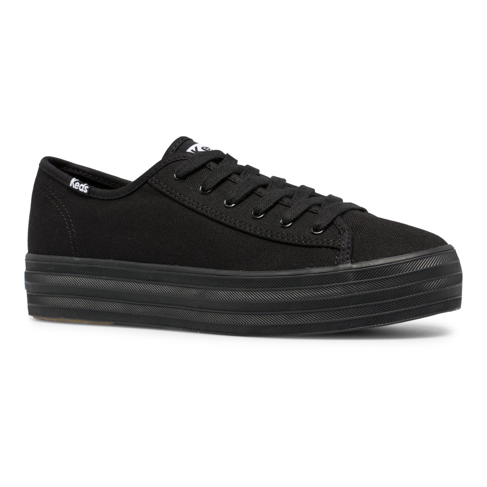 Keds Women's Triple Kick Feat. Organic Cotton Black Black
