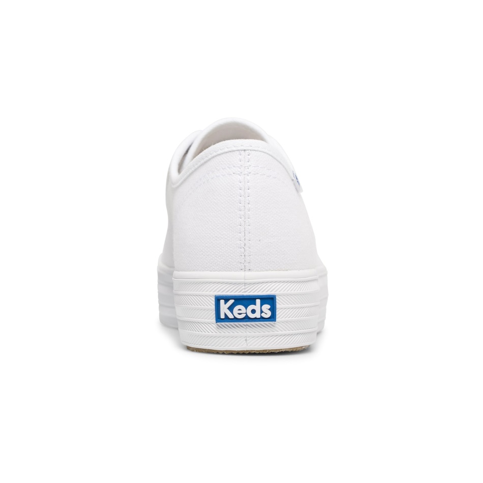 Keds Women's Triple Kick Feat. Organic Cotton White