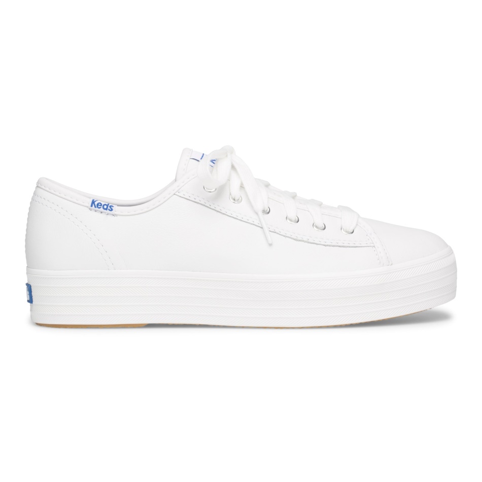 Keds Women's Triple Kick Leather White