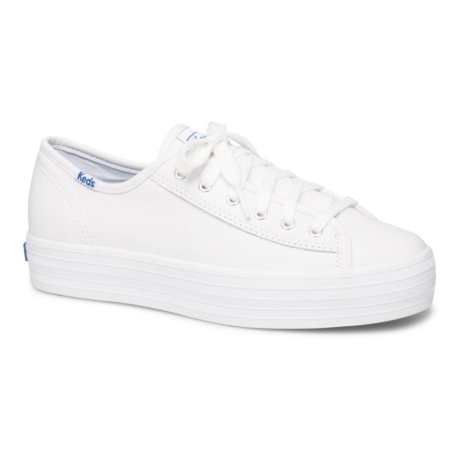 Keds Women's Triple Kick Leather White