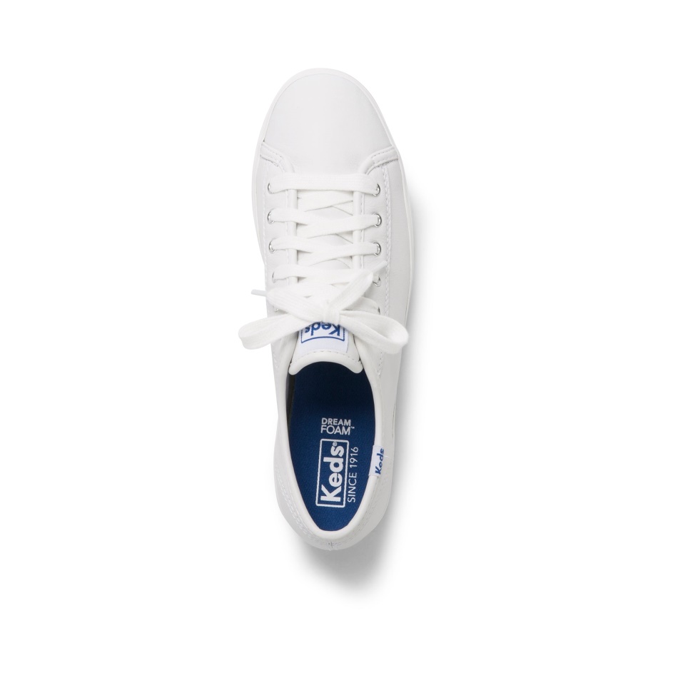 Keds Women's Triple Kick Leather White