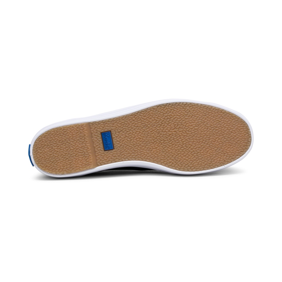 Keds Women's Triple Kick Luxe Leather Black