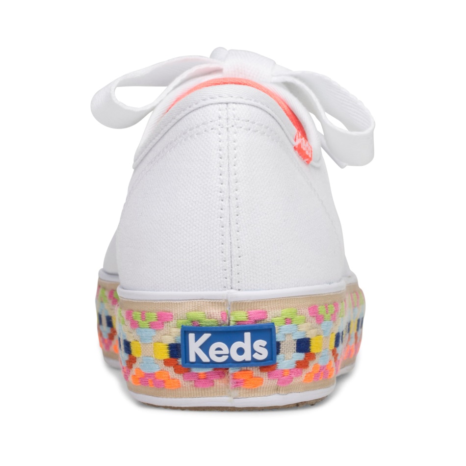 Keds Women's Triple Kick Summer Foxing White