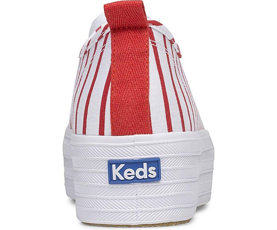 Keds Women's Triple Up Breton Stripes White-Navy