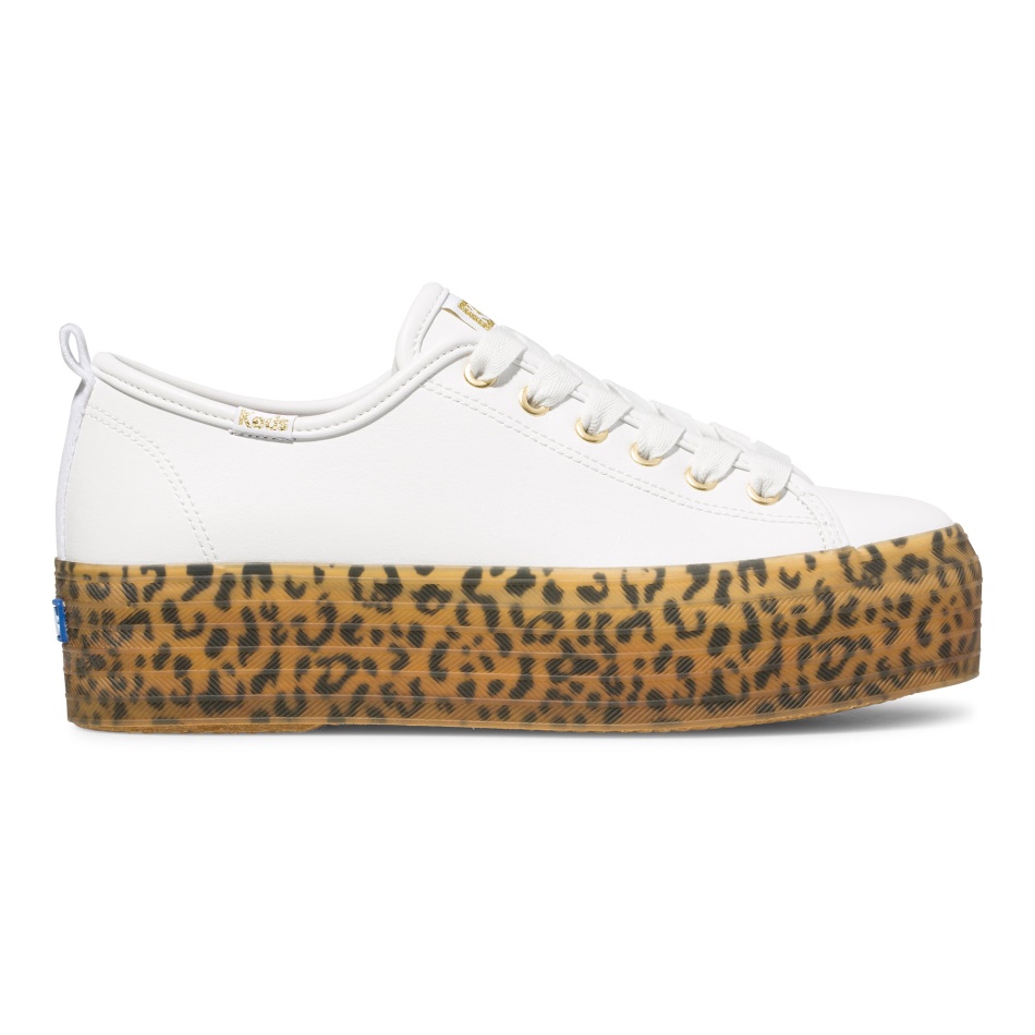 Keds Women's Triple Up Leather Foxing White