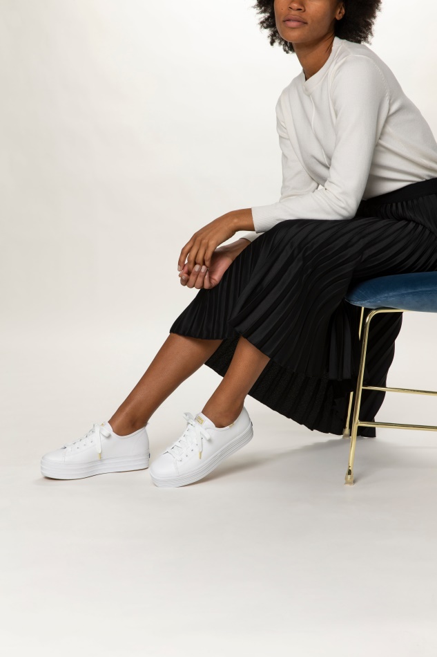 Keds Women's Triple Up Leather White