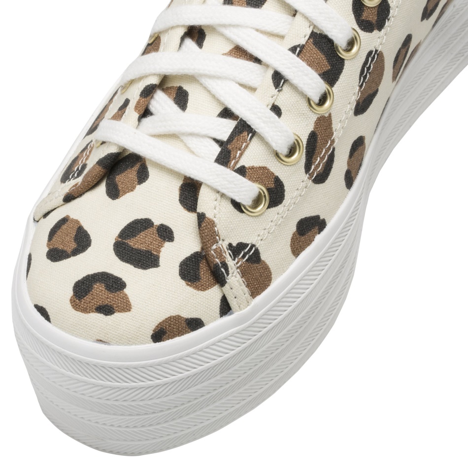 Keds Women's Triple Up Leopard Cream